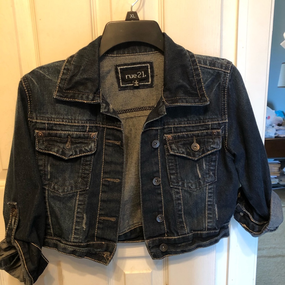 Rue 21 half length jean jacket